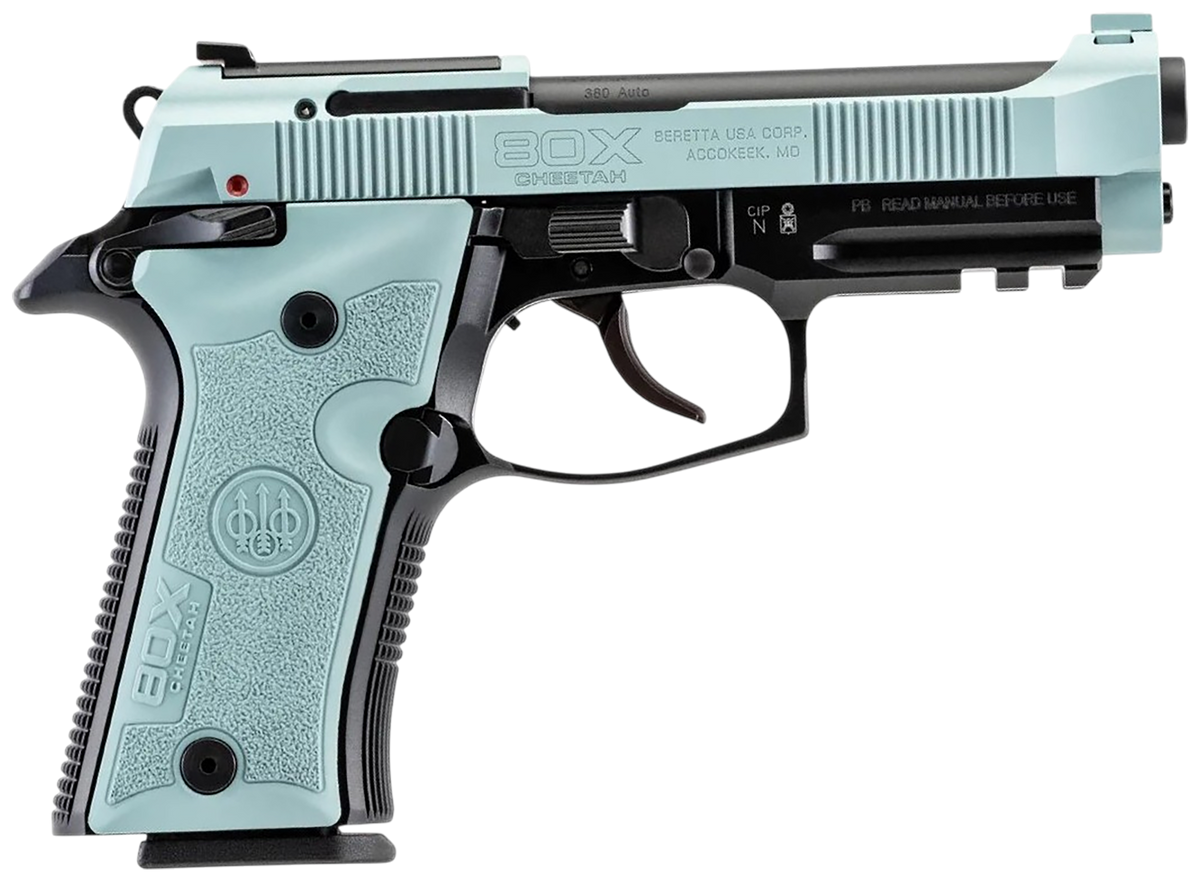 Beretta 80X Cheetah Tactical 380 ACP 4.4" 10+1 Semi-Auto Pistol - Blue