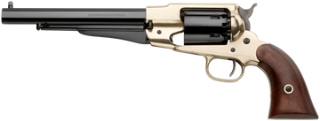Pietta 1858 Army 44 Cal 8" 6rd Revolver - Brass Frame, Blued Octagon Barrel, Walnut Grips