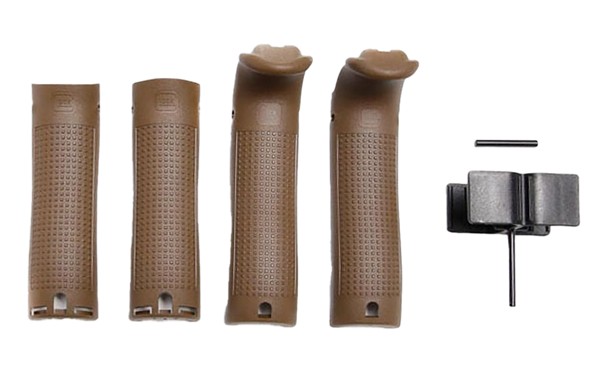 Glock 30867 Backstrap/Beavertail Set Dark Earth Polymer - Fits Glock 17/22/34/35