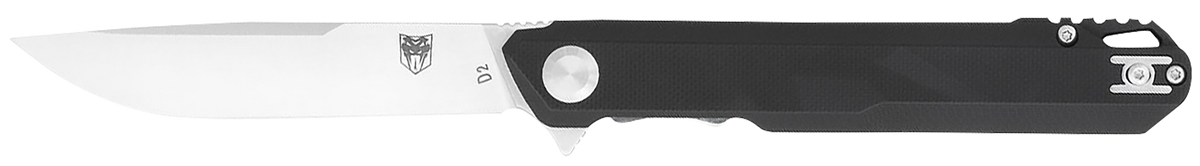 CobraTec Knives Monarch 3.5" Folding Plain D2 Steel Black G10 Handle