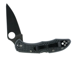 Spyderco Delica 4 Lightweight 2.88" VG-10 Drop Point Plain Gray FRN Folding Knife