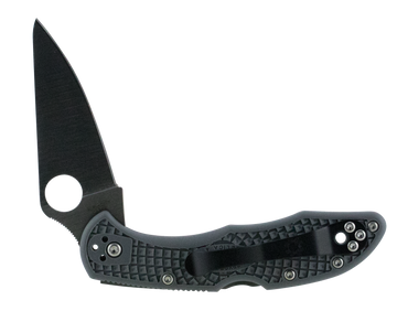 Spyderco Delica 4 Lightweight 2.88" VG-10 Drop Point Plain Gray FRN Folding Knife