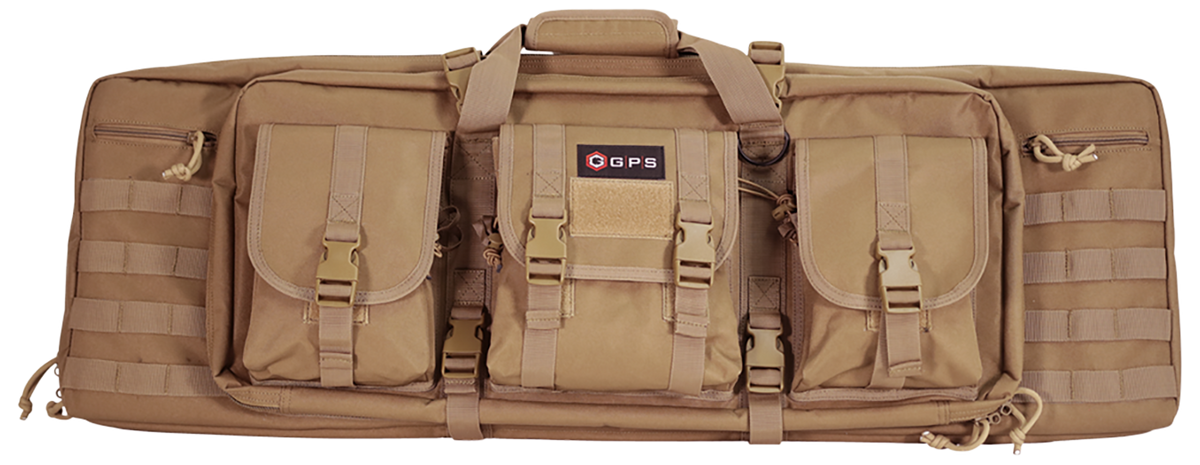 G*Outdoors GPS DRC36FDE Double Rifle Case 36" Flat Dark Earth 600D Polyester - Holds 2 Rifles