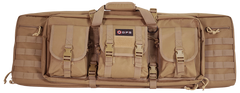 G*Outdoors GPS DRC36FDE Double Rifle Case 36" Flat Dark Earth 600D Polyester - Holds 2 Rifles