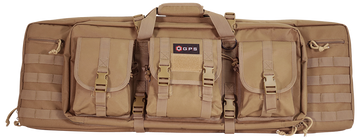 G*Outdoors GPS DRC36FDE Double Rifle Case 36" Flat Dark Earth 600D Polyester - Holds 2 Rifles