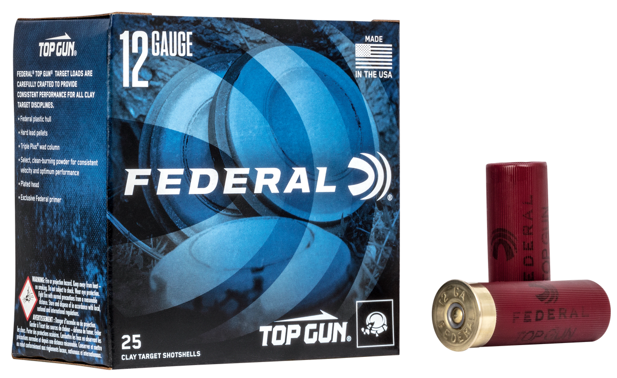 Federal TG1218 Top Gun  12Gauge 2.75" 1oz 8Shot 25 Per Box/10 Case