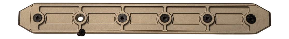 Q LLC Q-Sert 12" ARCA-Swiss Bolt-On Rail Plate - Flat Dark Earth