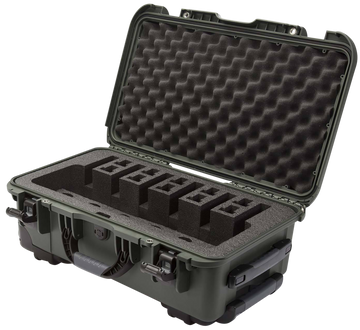 Nanuk 935 6 Up Pistol Case Olive Polymer with Closed-Cell Foam 22x14x9