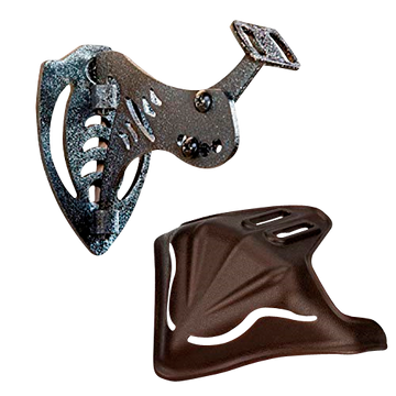 Skull Hooker Bone Bracket & Skull Cap Combo Brown Steel Mount