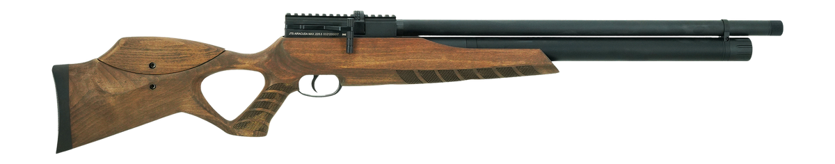 JTS Airacuda Max Big Bore .30 Cal 18" 7-Rd PCP Air Rifle - Wood Stock