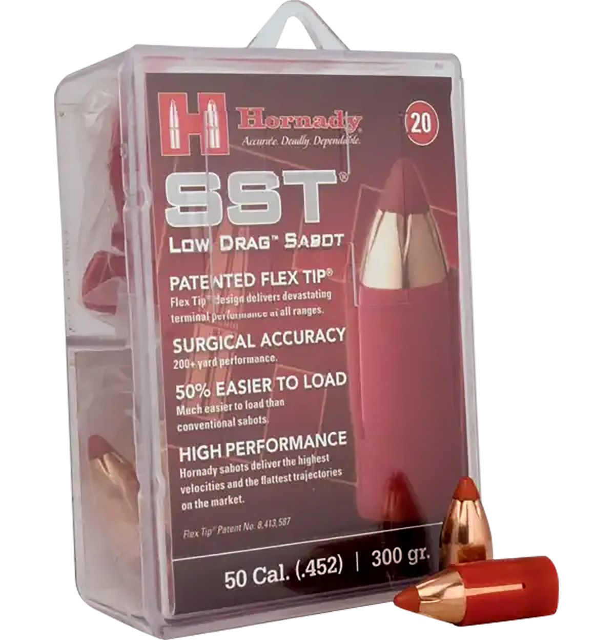 Hornady SST-ML 50 Cal 300gr Super Shock Tip Low Drag Sabot - 20 Per Box