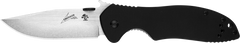 Kershaw CQC-7K 3.25" Folding American Tanto Plain Satin/Stonewashed Knife