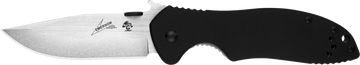 Kershaw CQC-7K 3.25" Folding American Tanto Plain Satin/Stonewashed Knife