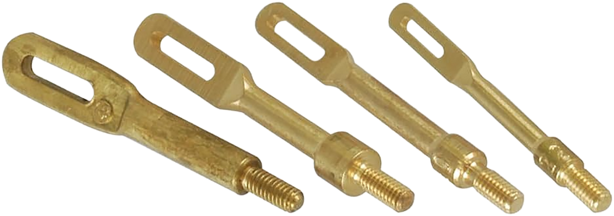 Tipton Slotted Tips .22-.45 Cal 8-32 Thread Solid Brass 4-Piece Jag Set
