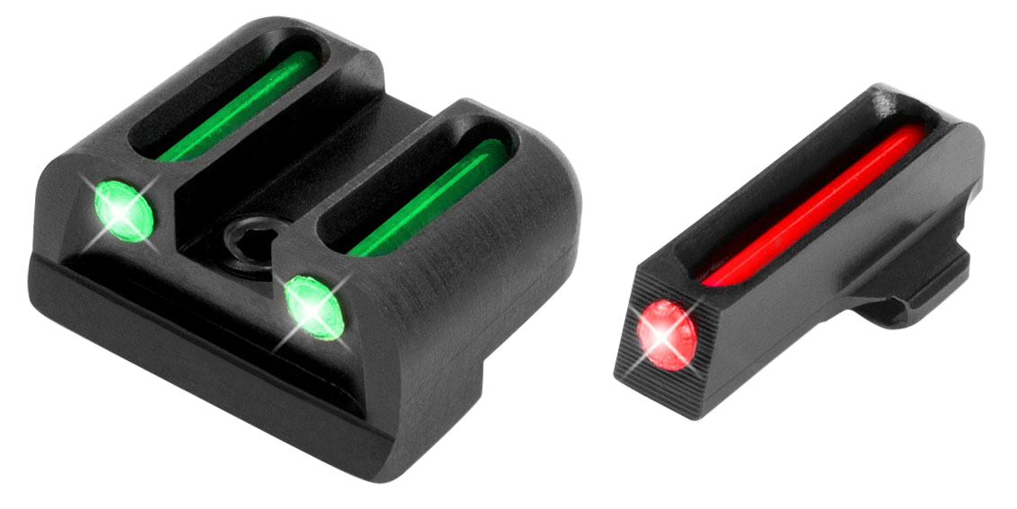 TruGlo TG131X Fiber Optic Front/Rear Sight Set - Springfield Armory XD - Red Front / Green Rear