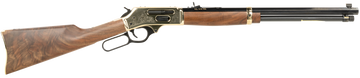 Henry H009BGWL Wildlife 30-30 Win 5+1 20" Blued Octagon Lever-Action Rifle - Polished Brass Engraved Receiver