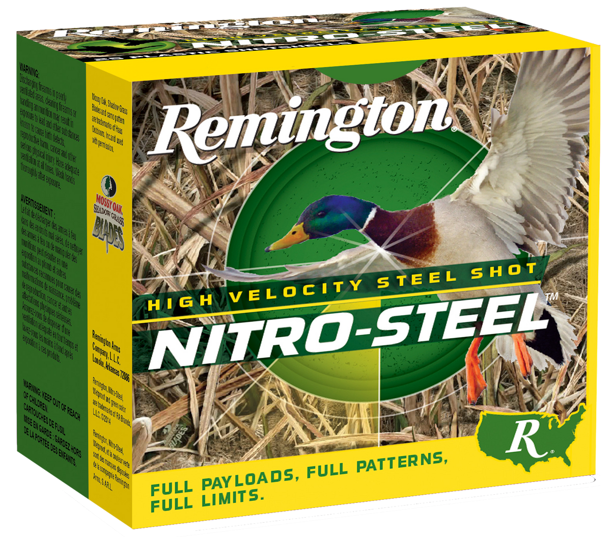 Remington Ammunition Nitro-Steel High Velocity 12 Gauge 3.5" 1-1/2 oz 2 Shot - Box or Case