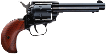 Heritage Mfg Rough Rider 22 LR/22 WMR 4.75" 6-Shot SAO Revolver - Cocobolo Bird Head Grip - Black