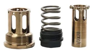 JK Armament HUB Piston Mount 45 Cal/10mm .578x28 Aluminum/Stainless Steel - Raw
