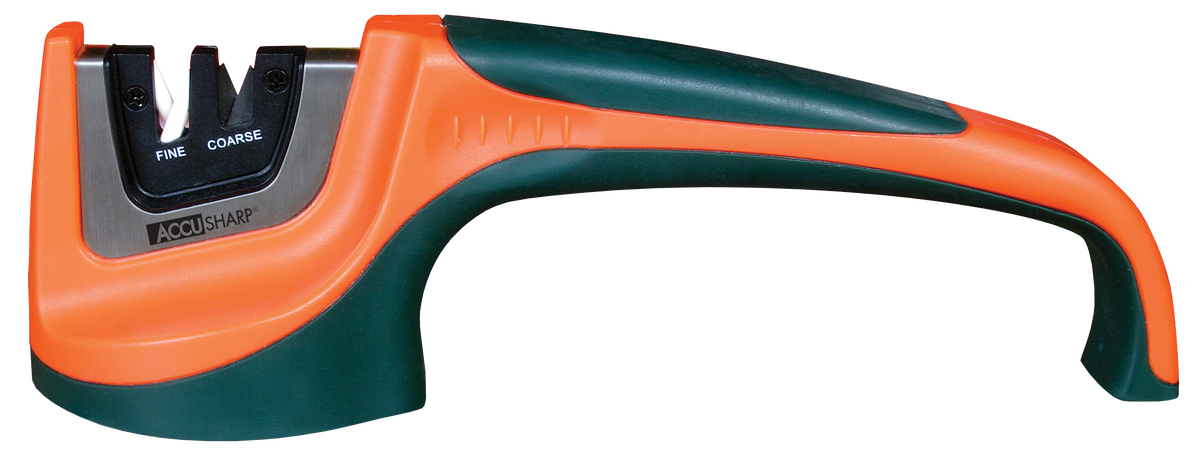Accusharp 039C Pull-Through Sharpener Tungsten Carbide & Ceramic Black/Orange