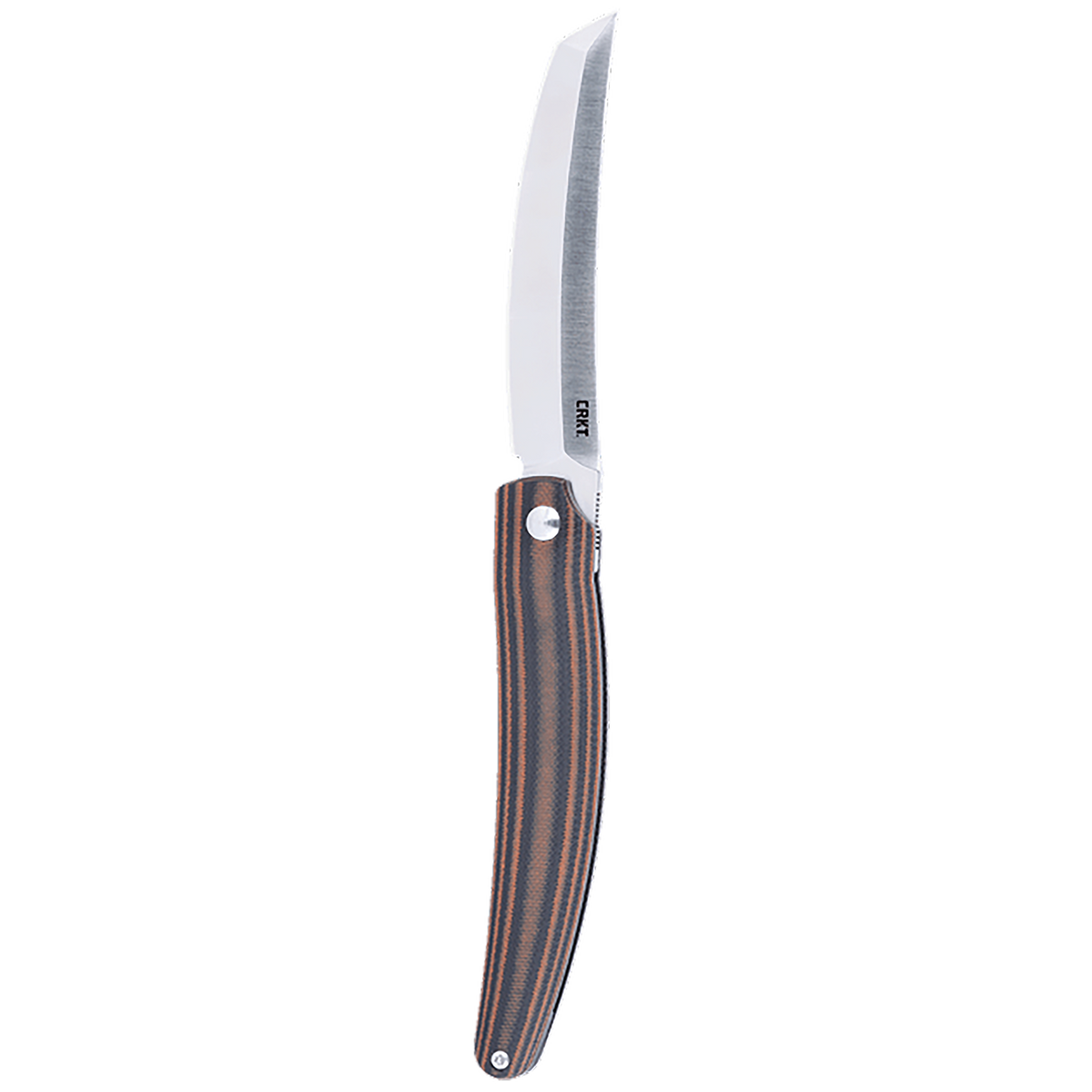 Columbia River CRKT 5930 Ancestor 3.60" Folding Tanto Plain Satin D2 Steel Black/Brown G10