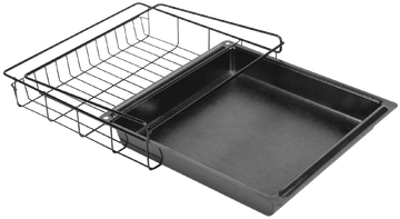Lockdown Vault Drawer Metal 11.50" x 12" x 2" Safe Organizer - Black