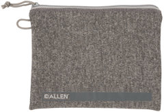 Allen 3627 Pistol Pouch Gray Polyester w/Lockable Zippers & Fleece Lining