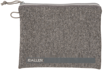 Allen 3627 Pistol Pouch Gray Polyester w/Lockable Zippers & Fleece Lining