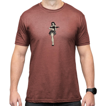 Magpul Industries Hula Girl Redrock Heather Cotton/Polyester Short Sleeve T-Shirt - 2XL