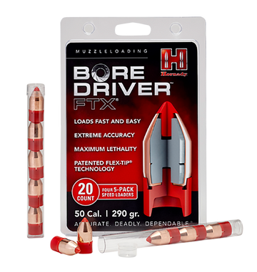 Hornady Bore Driver FTX 50 Cal 290gr Muzzleloader Bullets