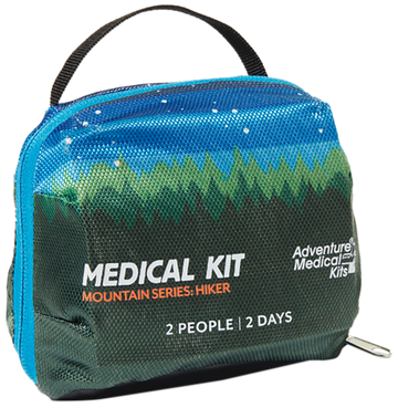 Adventure Medical Kits Mountain Series Hiker First Aid Kit 1-2 People Water Resistant Orange / Blue