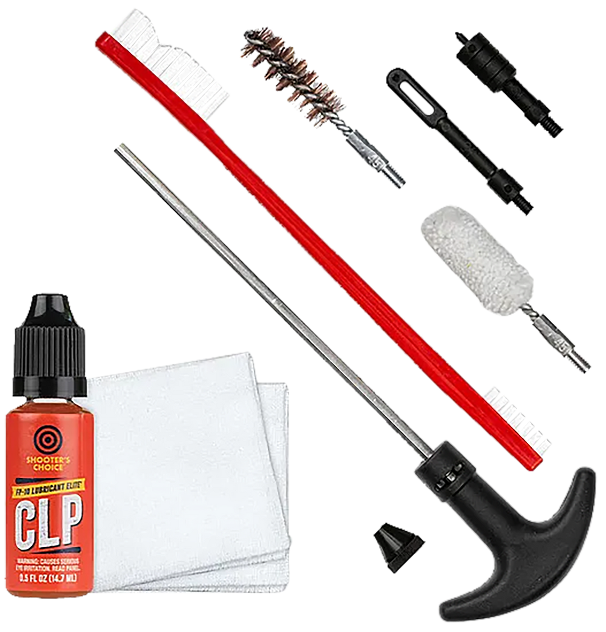 Shooters Choice Gun Rod Cleaning Kit .45 ACP Pistol - 9 Piece