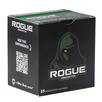 Rolling Thunder Game Call Rogue 12 Gauge 3in 1-3/8oz #4 Steel Shot 25 Rd - Box or Case