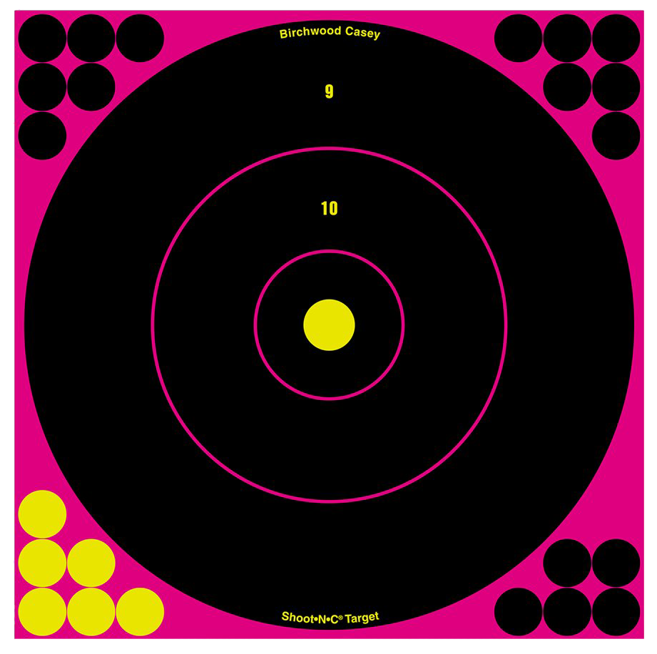 Birchwood Casey Shoot-N-C 12" Bullseye Self-Adhesive Paper Target 5-Pack