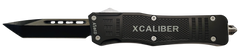 Xcaliber Knife Company 45 ACP Large 3.80" OTF Tanto Plain Black 440C SS Blade - 5.30" Steel Handle