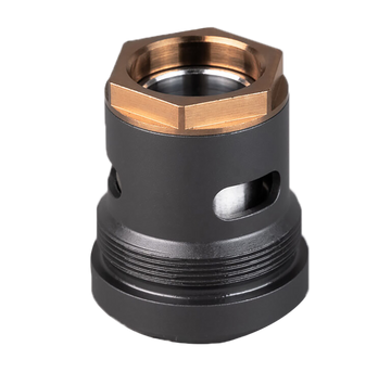SilencerCo AC2448 3-Lug Mount 45 ACP Black Steel