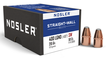 Nosler Straight Wall 400 Legend 215gr Power Point Reloading Bullets - 50/Box