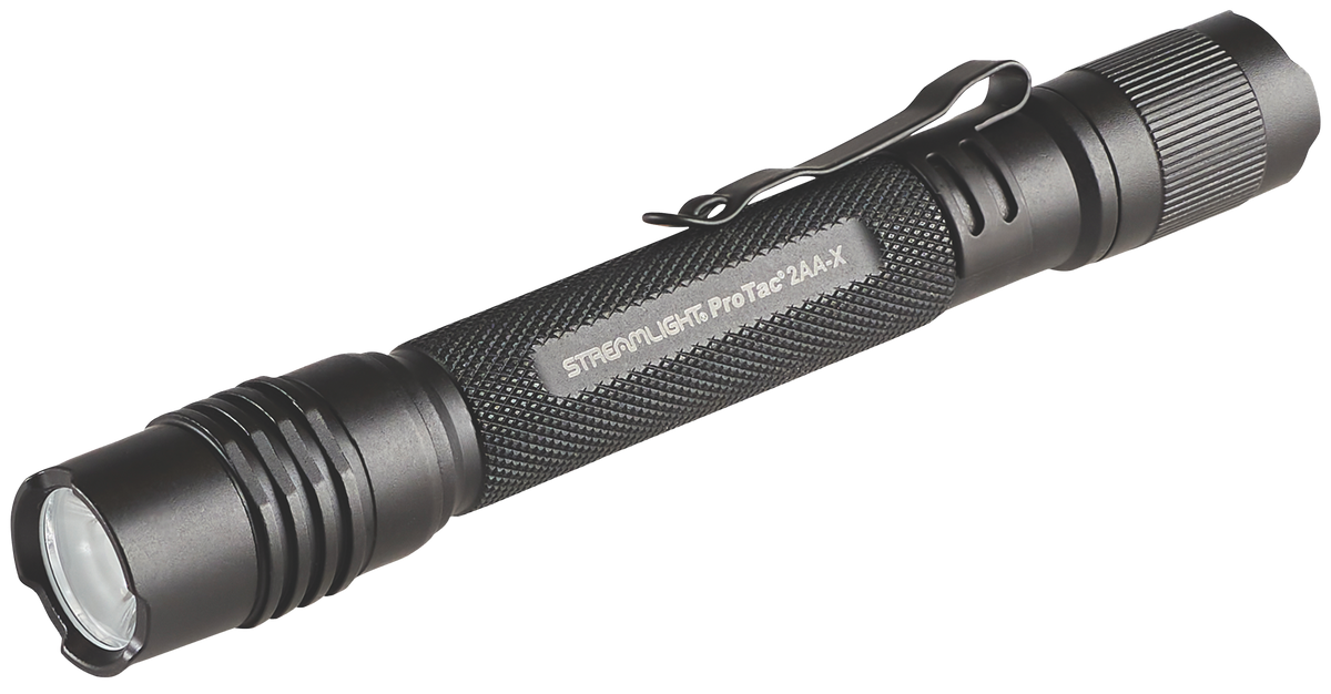 Streamlight ProTac 2AA-X USB Flashlight 40/550 Lumens White LED Black Anodized - 6" Multi-Fuel