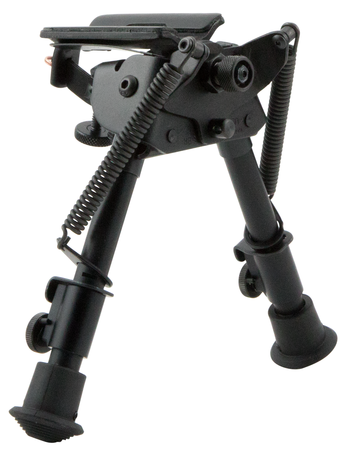 Harris S-BR Swivel Bipod 6-9" Swivel Stud Steel/Aluminum Rubber Feet - Black