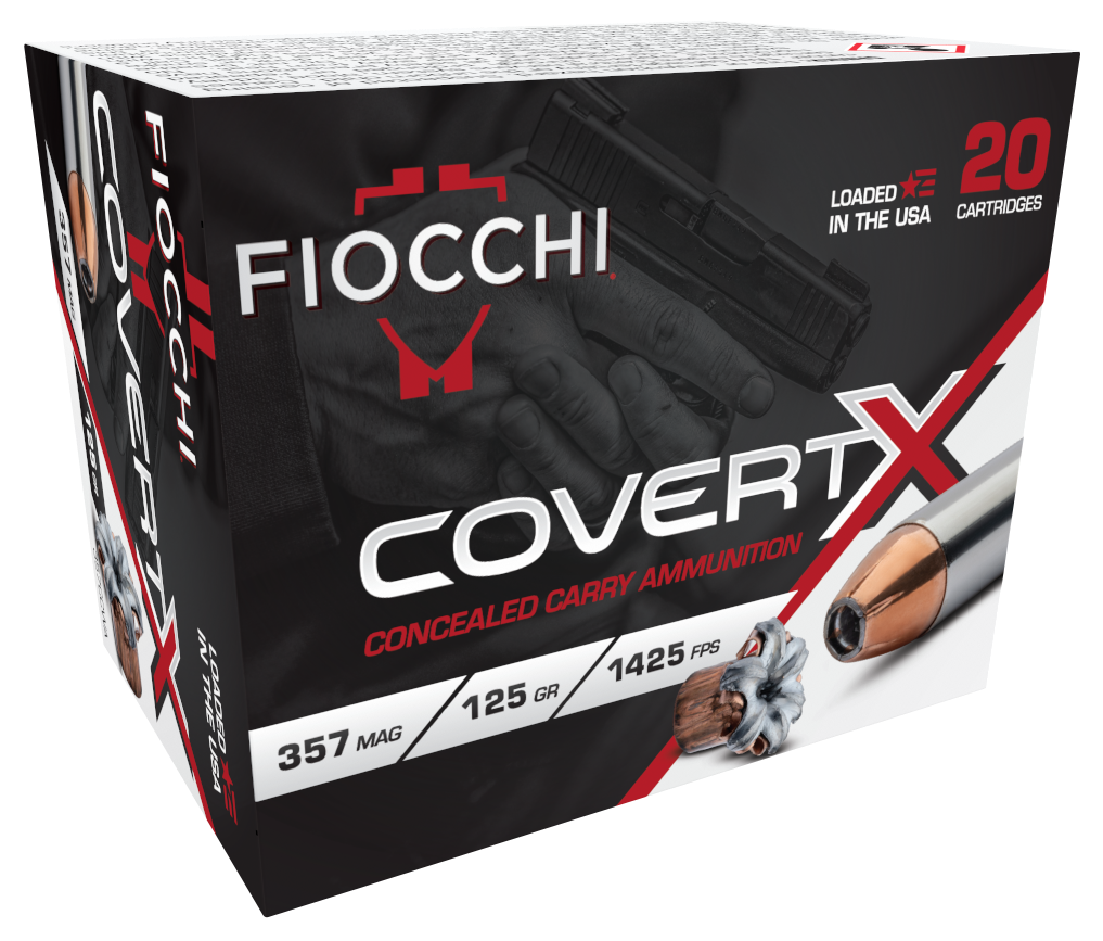 Fiocchi CovertX 357 Mag 125gr Jacketed Hollow Point 20 Bx/10 Cs - Box or Case