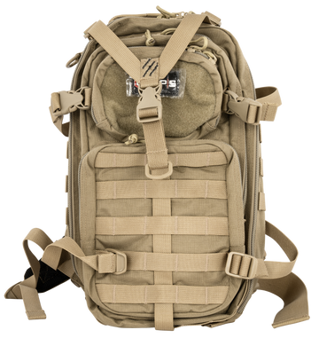 G*Outdoors Tactical Bugout Bag Backpack Tan 600D Polyester 2 Handguns - T1611BOB