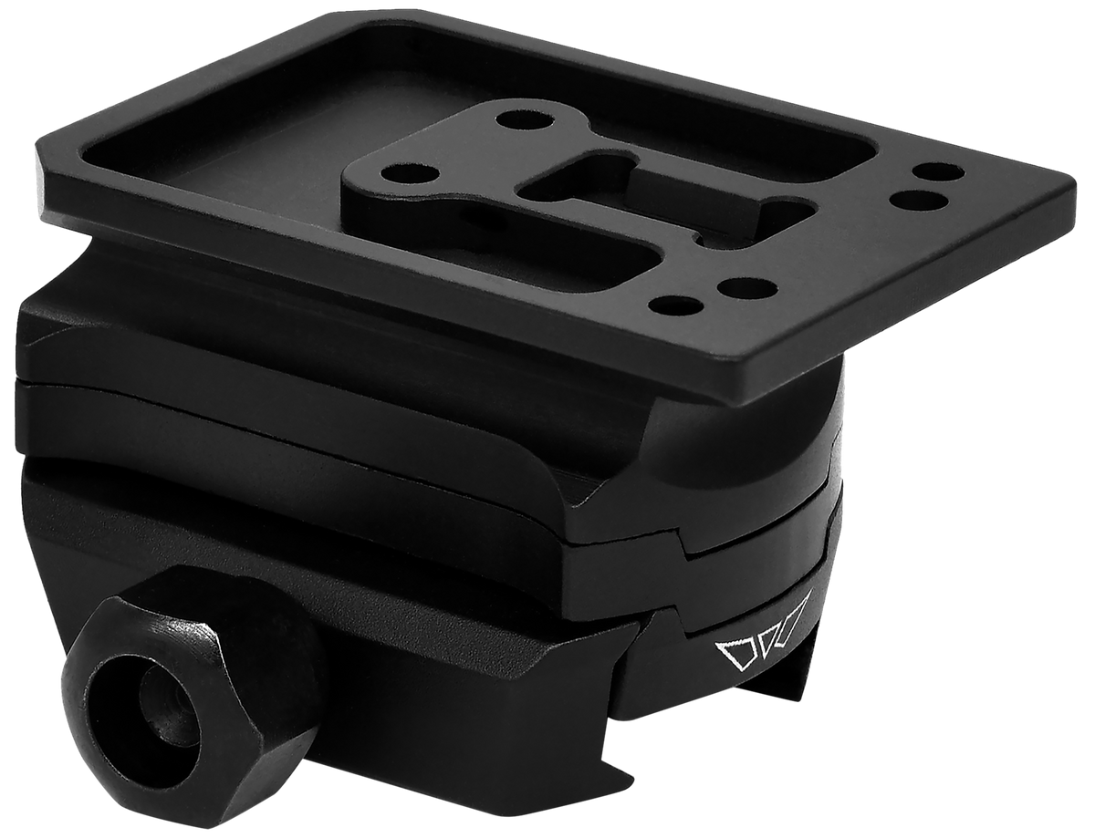 Warne 6105M Red-Dot Riser Holosun AEMS Super High 2.25" Picatinny Mount - Black Anodized