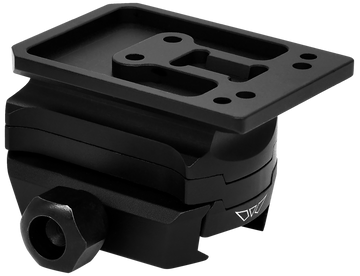 Warne 6105M Red-Dot Riser Holosun AEMS Super High 2.25" Picatinny Mount - Black Anodized