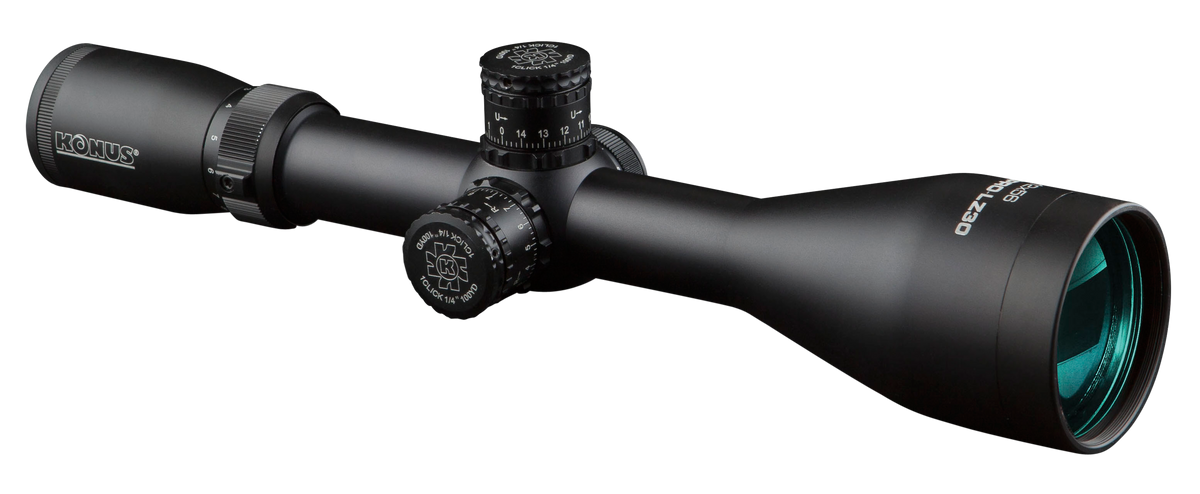 Konus KonusPro LZ-30 3-12x56mm 30mm Tube Dual Illuminated Engraved 30/30 Crosshair Riflescope - Matte Black
