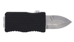 Schrade Uproar Mini D/A OTF 1.90" Dagger Plain Satin D2 Steel Black Aluminum Handle