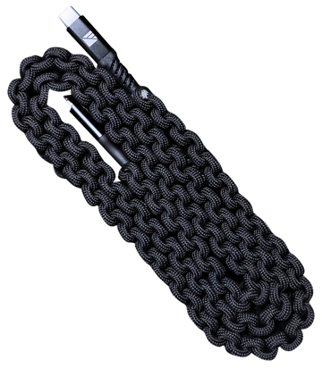 Dark Energy IND-CCC03BKBK 36" USB-C to USB-C Paracord Charging Cable - Black