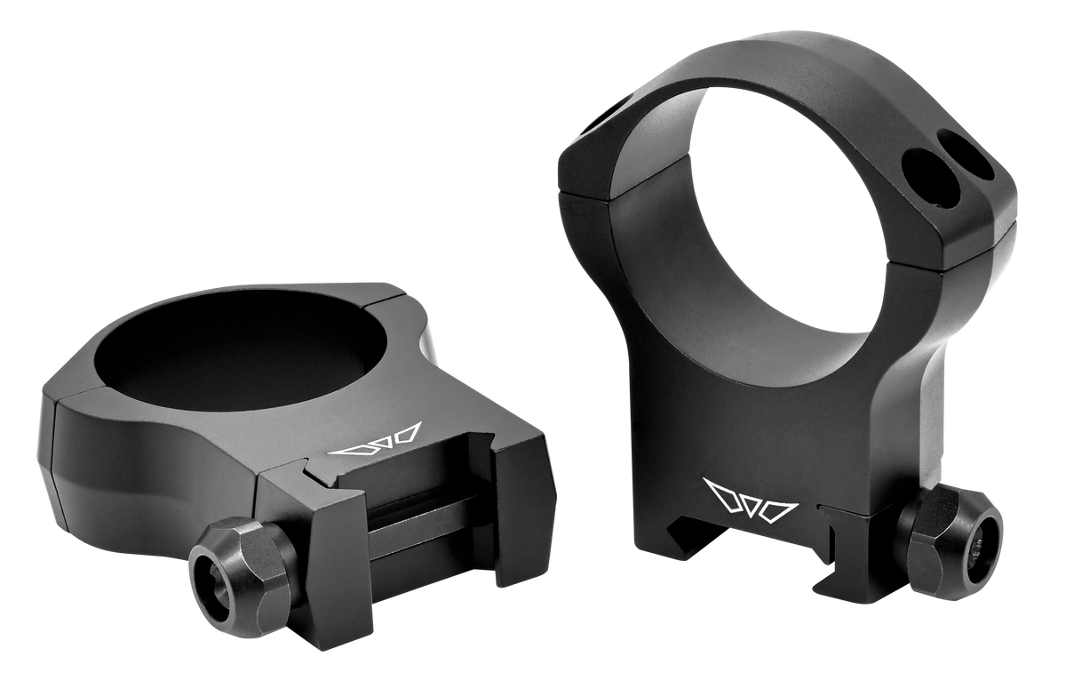 Warne 7244M Mountain Tech 35mm Ultra High 0 MOA Scope Rings - Matte Black