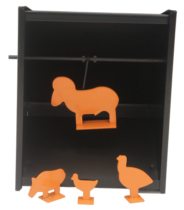 Beeman 2085 Pellet Trap 7.75" x 9.25" Steel Target w/Paper Targets and Metal Silhouettes