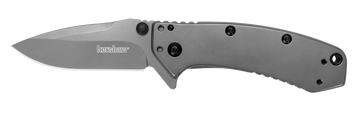Kershaw Cryo 1555TI 2.75" Folding Drop Point Plain 8Cr13MoV Gray PVD SS Handle