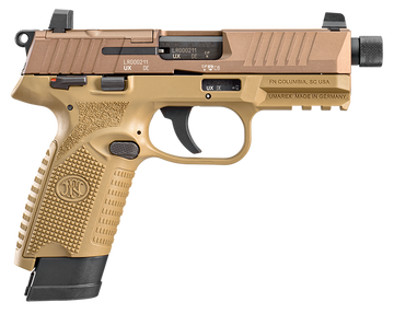 FN 502 Tactical 22 LR 4.60" 10+1 FDE Semi-Auto Pistol